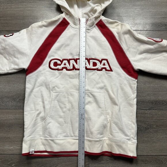Team Canada Olympics HBC Hoodie Jacket Womens Large Heavy Thick Warm Sweatshirt - Picture 7 of 7